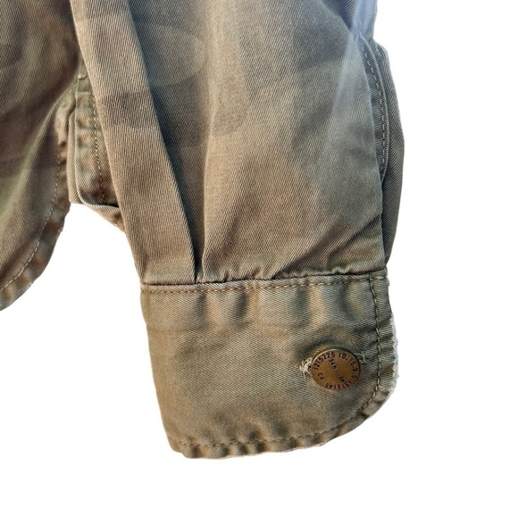 Current/Elliot The Perfect Shirt Button Up Distressed Camouflage Print Shirt - Picture 6 of 9